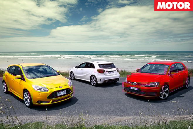 Focus st v golf gti v-merc a250 sport still
