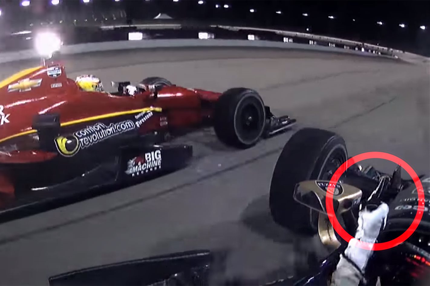 IndyCar middle finger