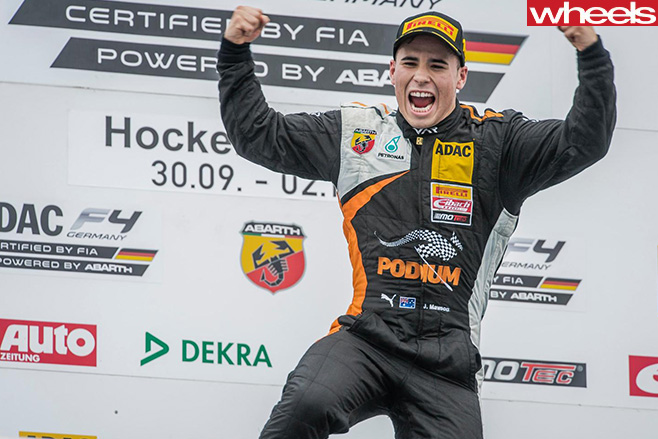 Joey -Mawson -wins -race