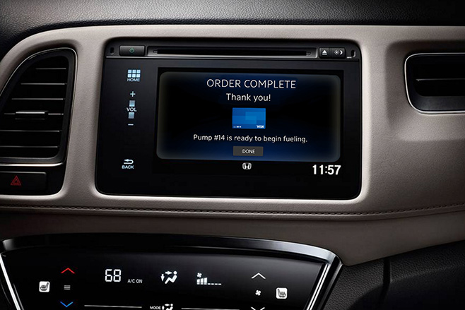 Visa Ready payments fuelling your car