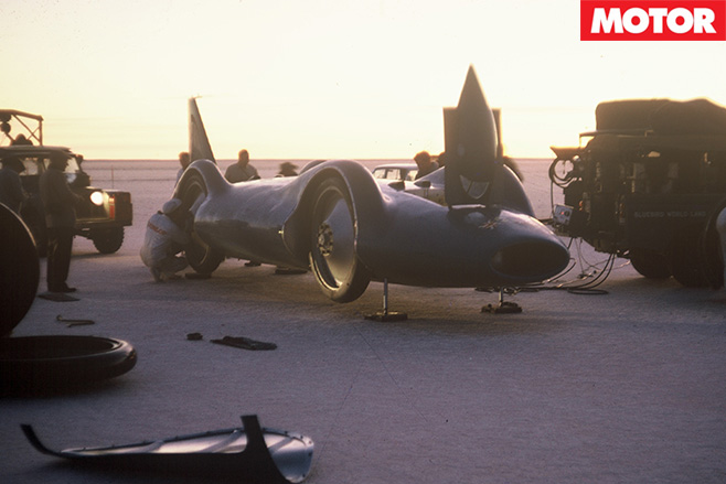 Bluebird being worked on