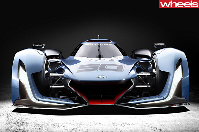 Hyundai -Supercar -headlights -front -top