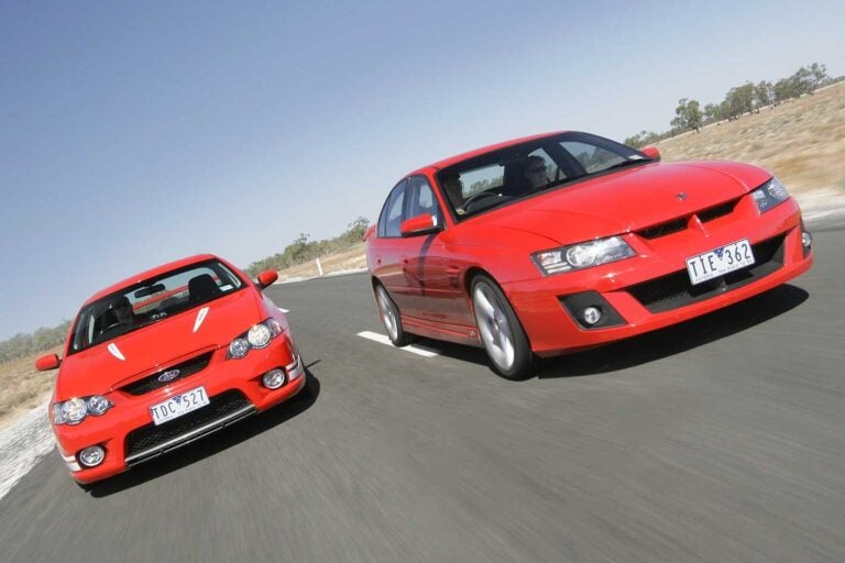 All Aussie Showdown 2005 HSV Clubsport vs FPV Falcon GT