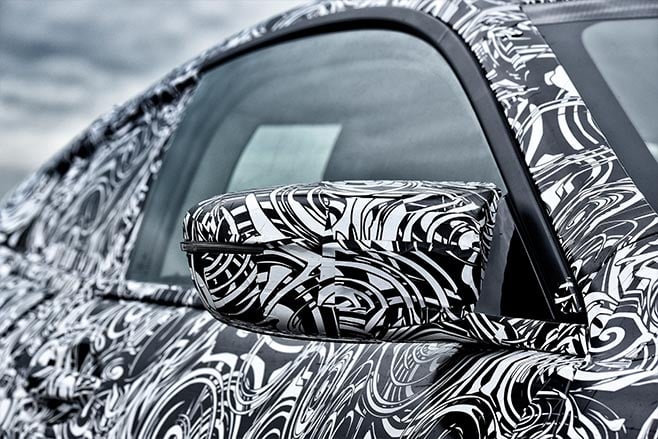 2018 BMW M8 prototype mirror