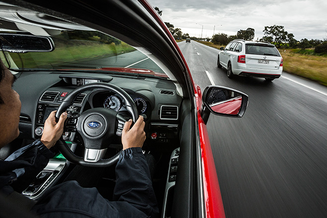 driving the Levorg