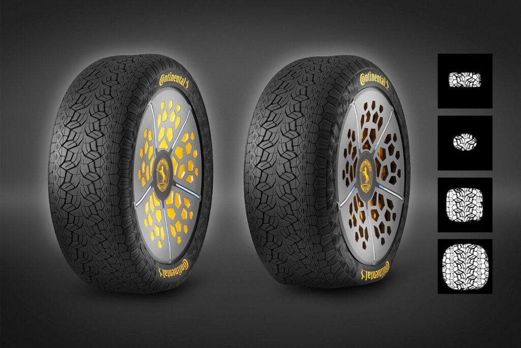 Continental develops tyres that adjusts its contact patch on the go