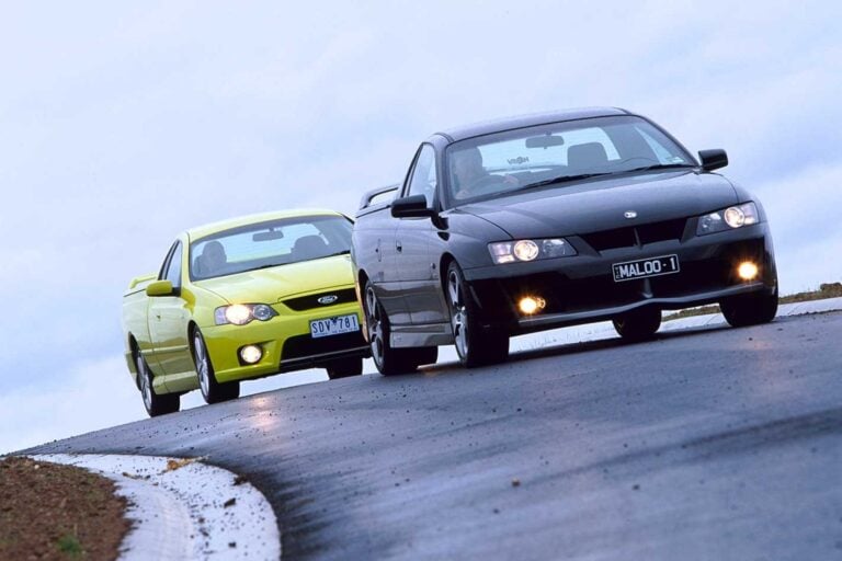 2004 FPV Pursuit vs HSV Maloo R8 comparison review