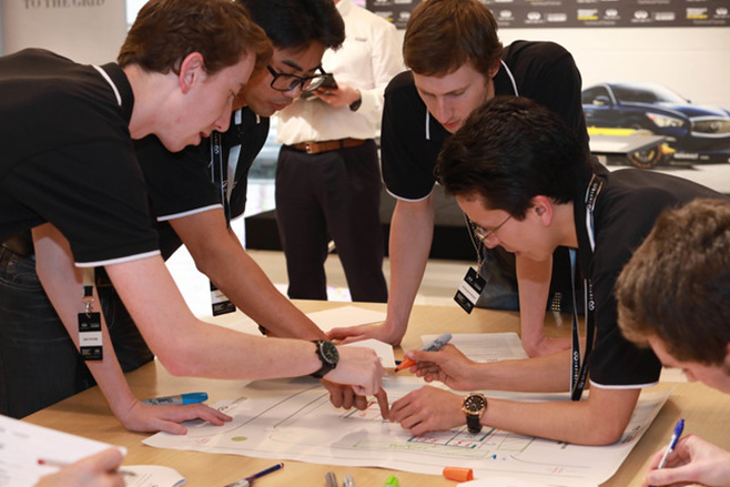 Engineers at Infiniti Academy