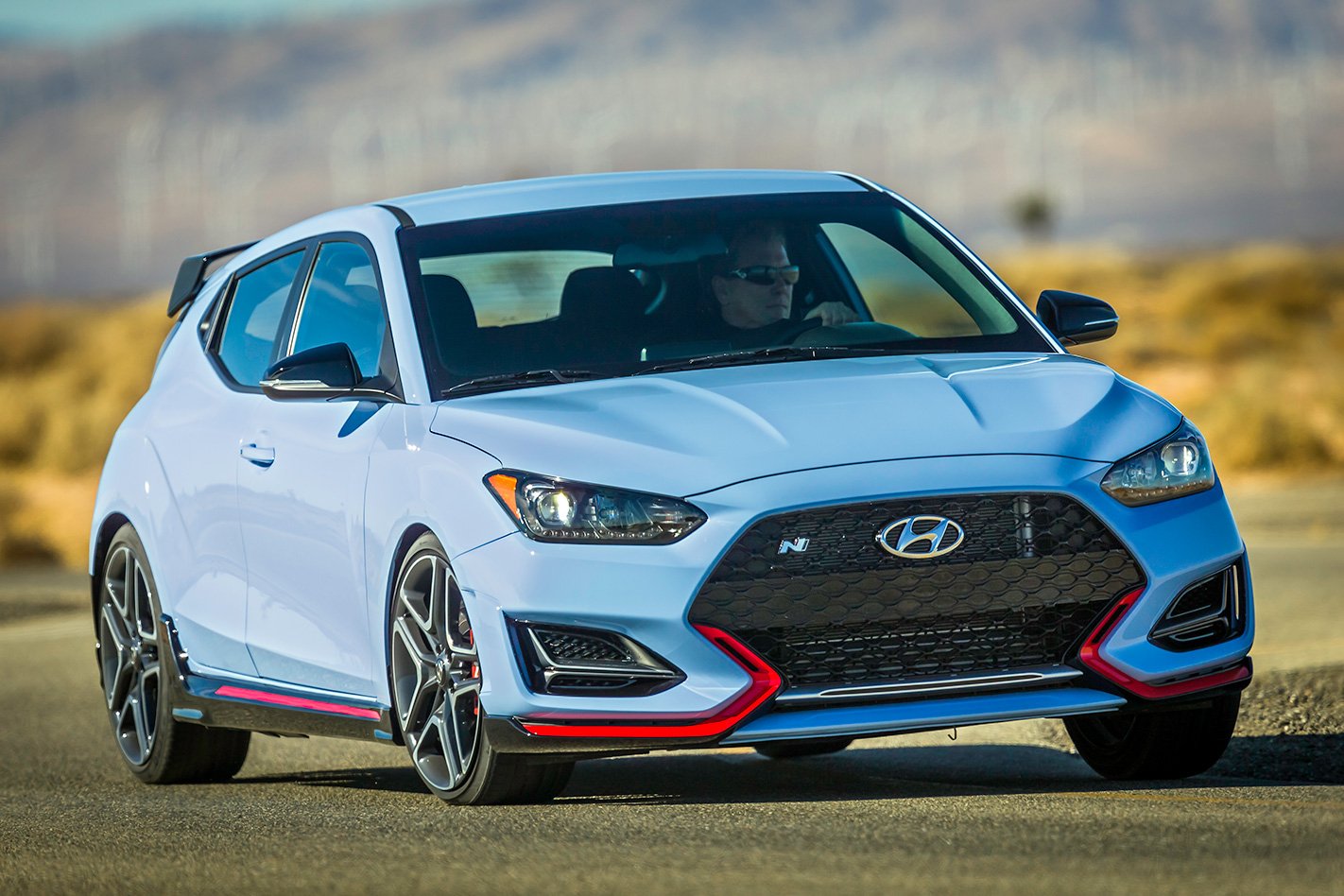 2018 Hyundai Veloster N cornering