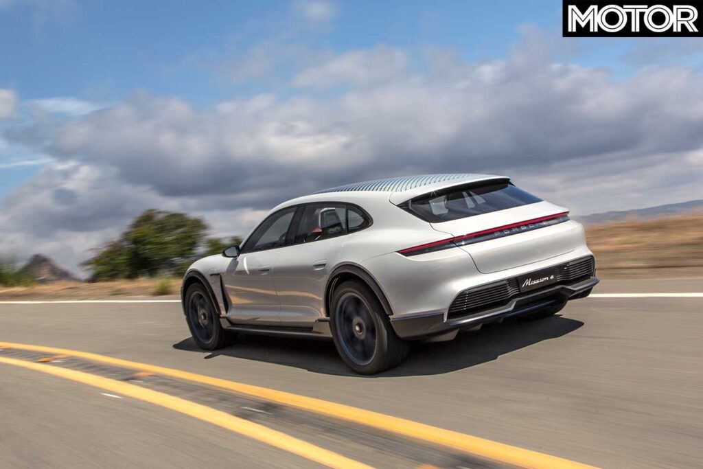 2018 Porsche Mission E Cross Turismo concept performance review