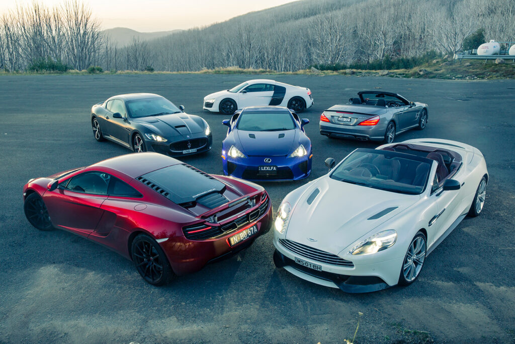 Six supercar road test