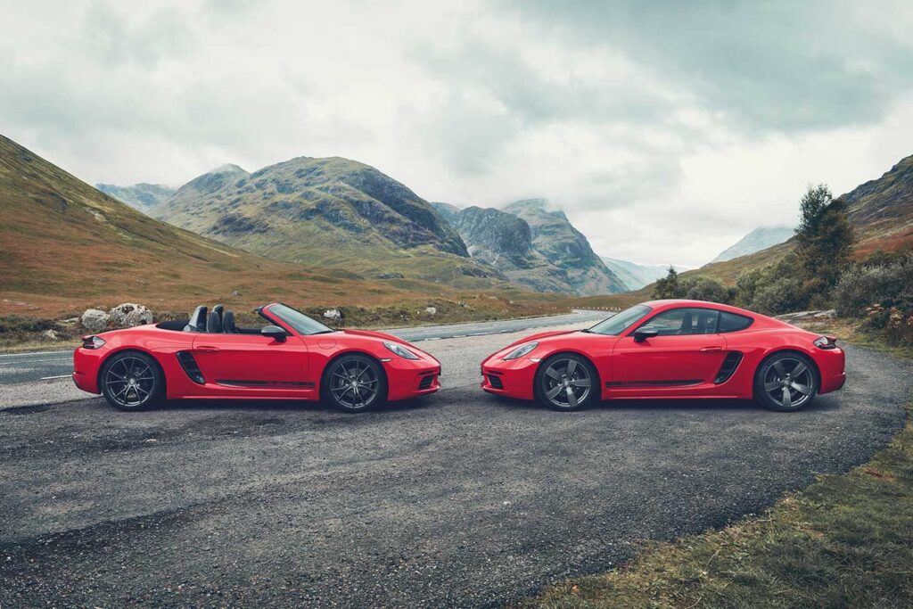 Porsche 718 Boxster and Cayman T gets Touring treatment