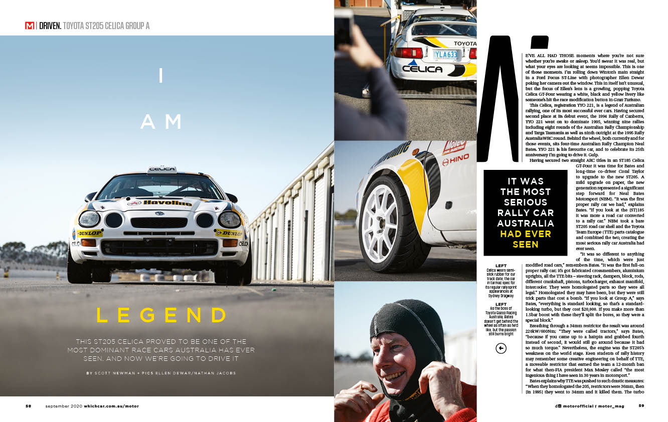 Bates Toyota Celica GT-Four Group A MOTOR Magazine