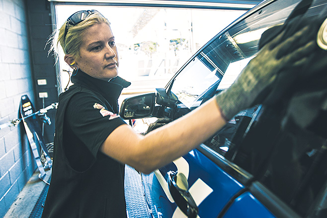 Frances Buckley with Erebus Motorsport