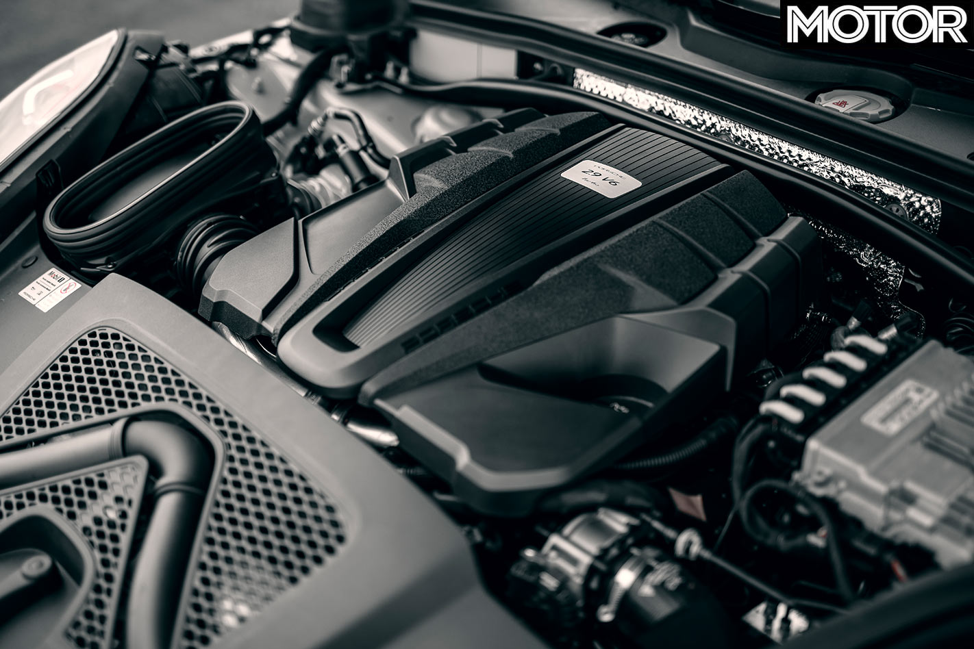 Porsche Macan Turbo engine bay