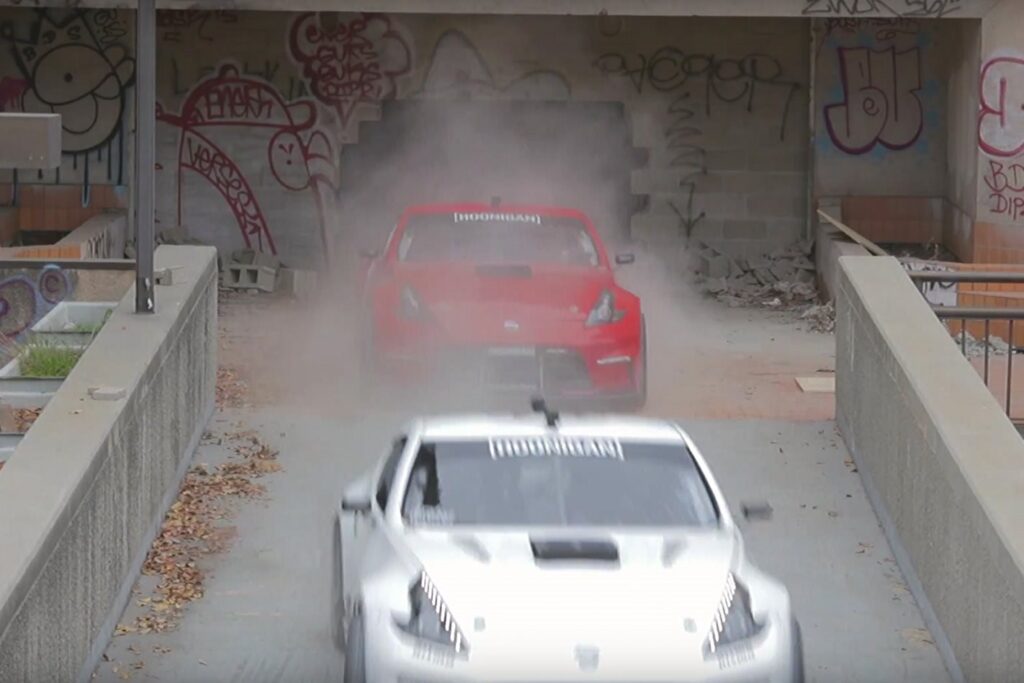 Pro-drifters in mega-power 370Z’s