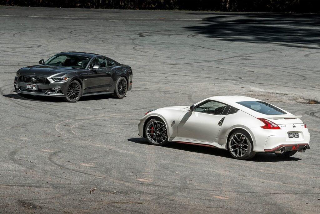 2017 ford mustang gt v 2017 nissan 370z nismo comparison
