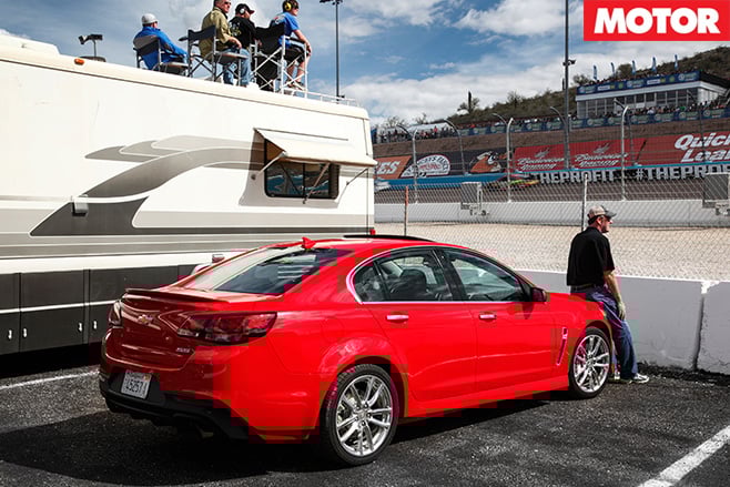 Watching nascar with the chevrolet ss