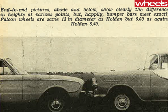 1960-Ford -Falcon -and -Holden -FB-side -on