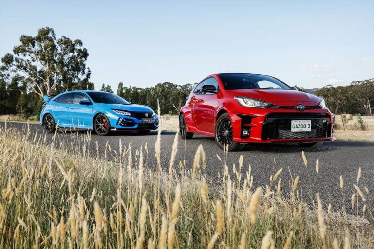 Toyota Yaris GR v Honda Civic Type R main
