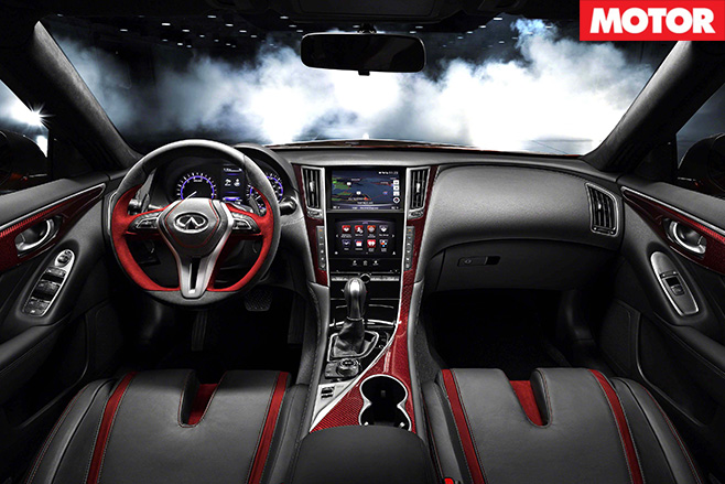 Infiniti Q50 Eau Rouge interior