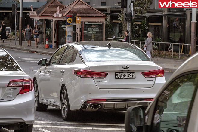 Kia -Optima -GT-rear -side