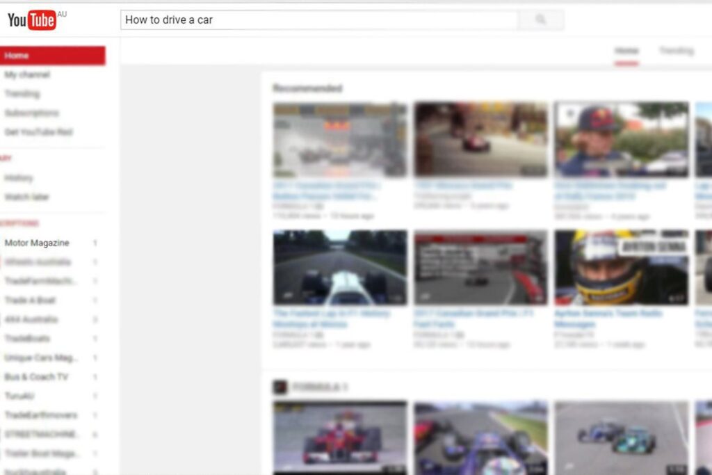 Can YouTube teach you how to drive