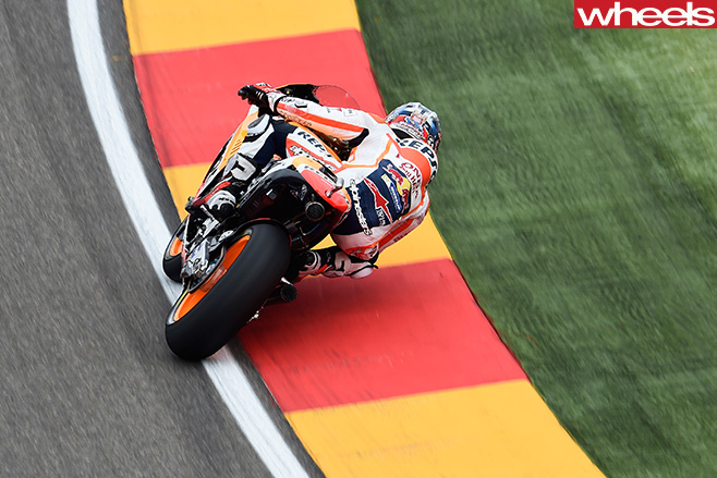 Marc -Marquez -riding -motorbike