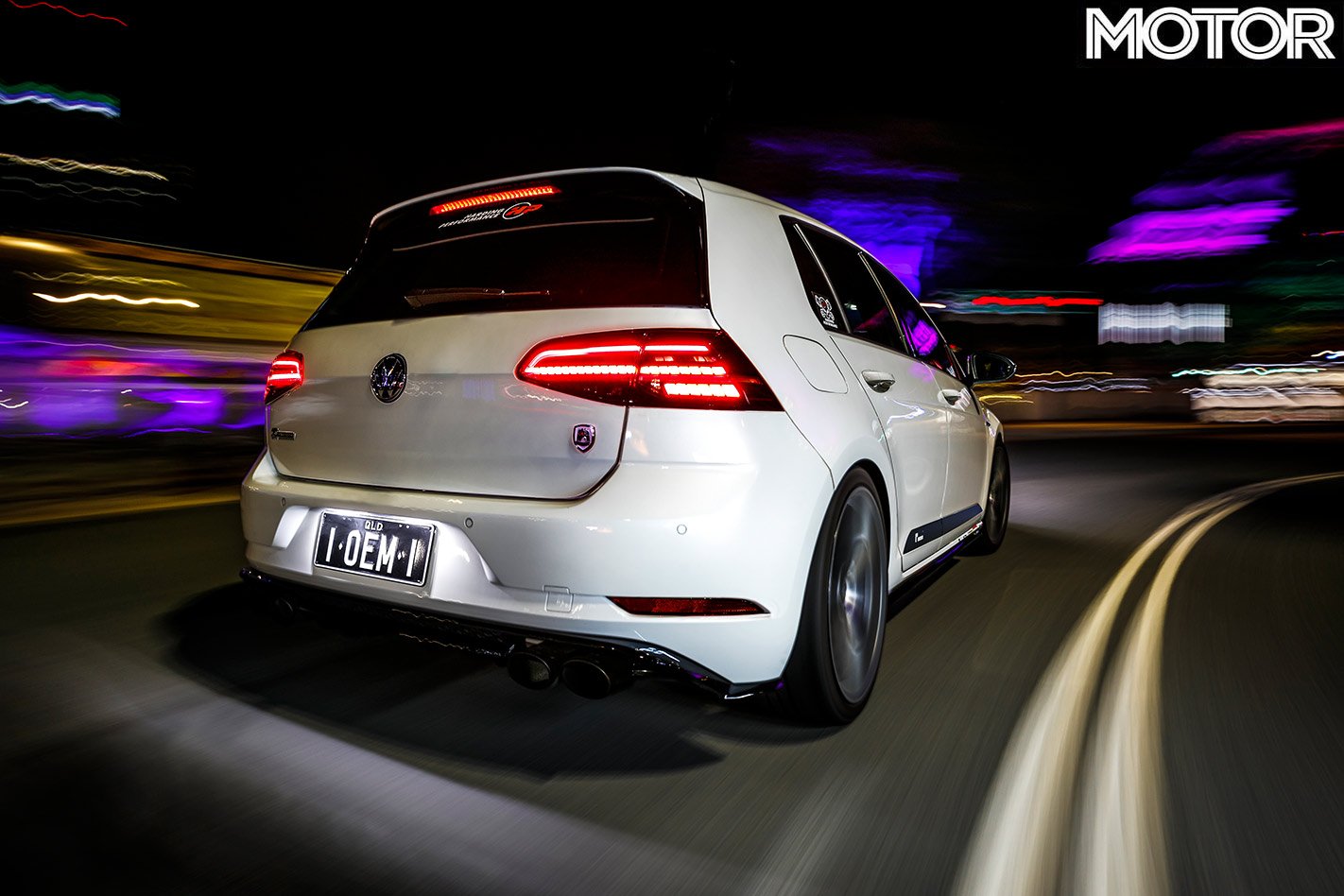 Volkswagen Golf R driving rear