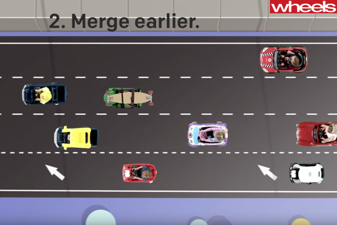 WA-Campaign -driver -awareness -children -merging -traffic