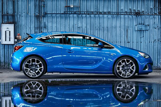 Blue Holden Astra VXR