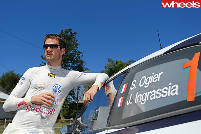 Sebastien -Ogier -standing -outside -his -car