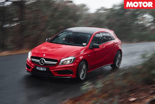 Mercedes-Benz A45 AMG driving