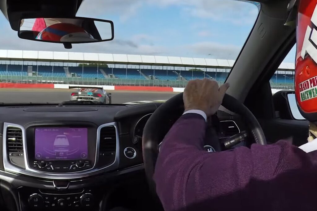 Tiff Needell belts a HSV Maloo around Silverstone main