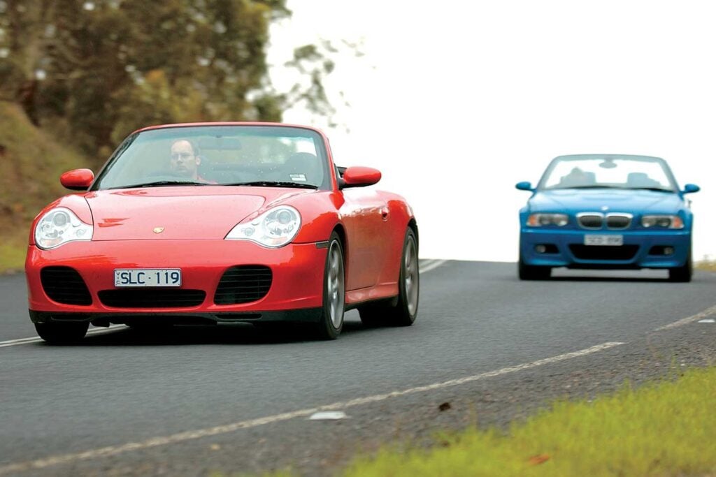 2004 Porsche 911 Carrera 4S Cabriolet vs BMW M3 Cabriolet comparison review