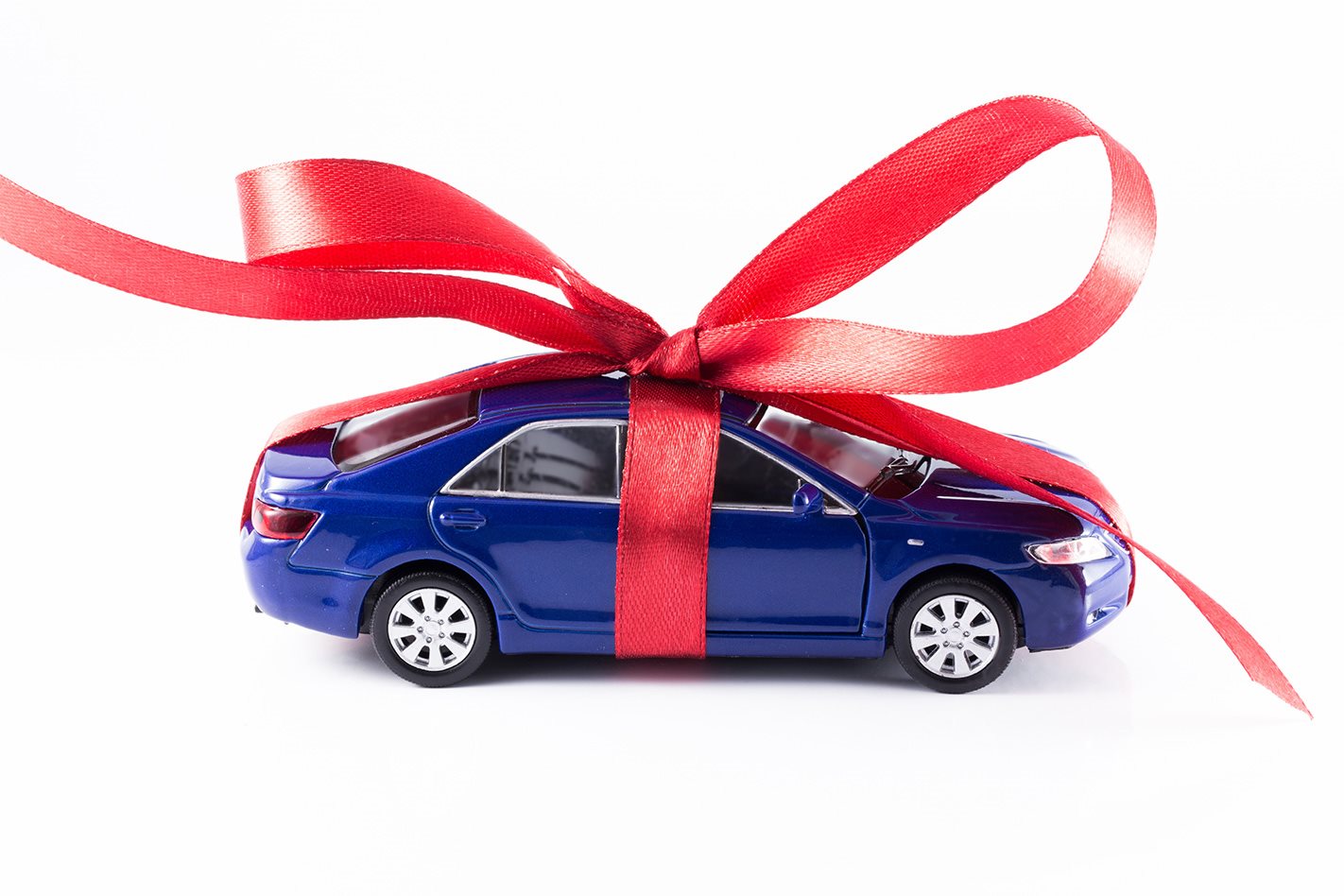 model car with bow