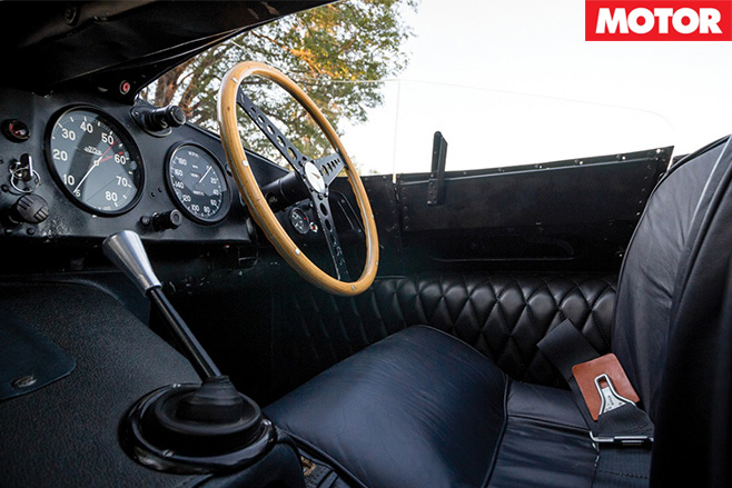 Jaguar d-type interior