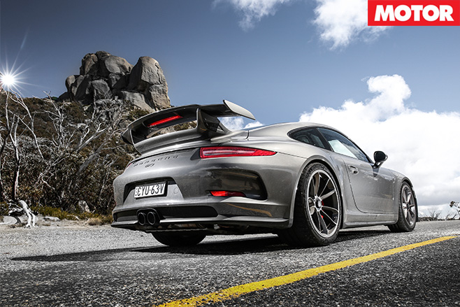 Porsche GT3 Performance car of year rear