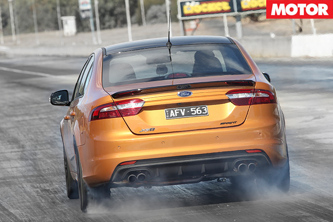 Ford falcon xr8 sprint rear driving