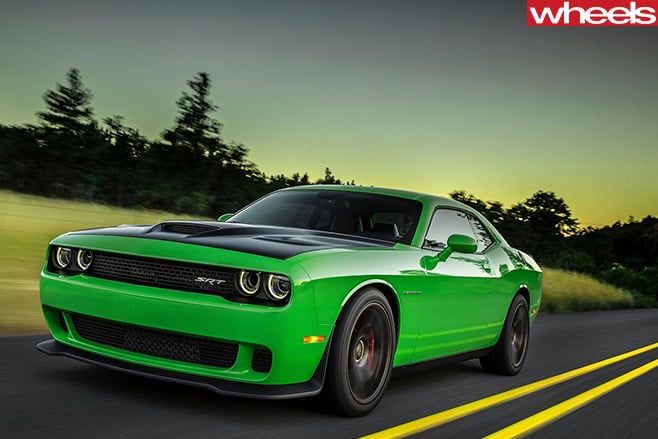 Dodge -Challenger -SRT-drviing -front -side