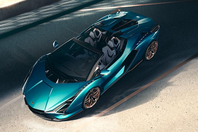 Lamborghini Sian Roadster top