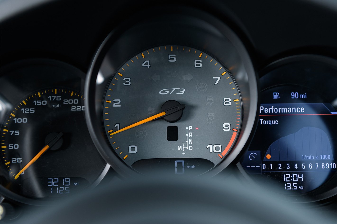 2017 Porsche 911 GT3 manual speedo