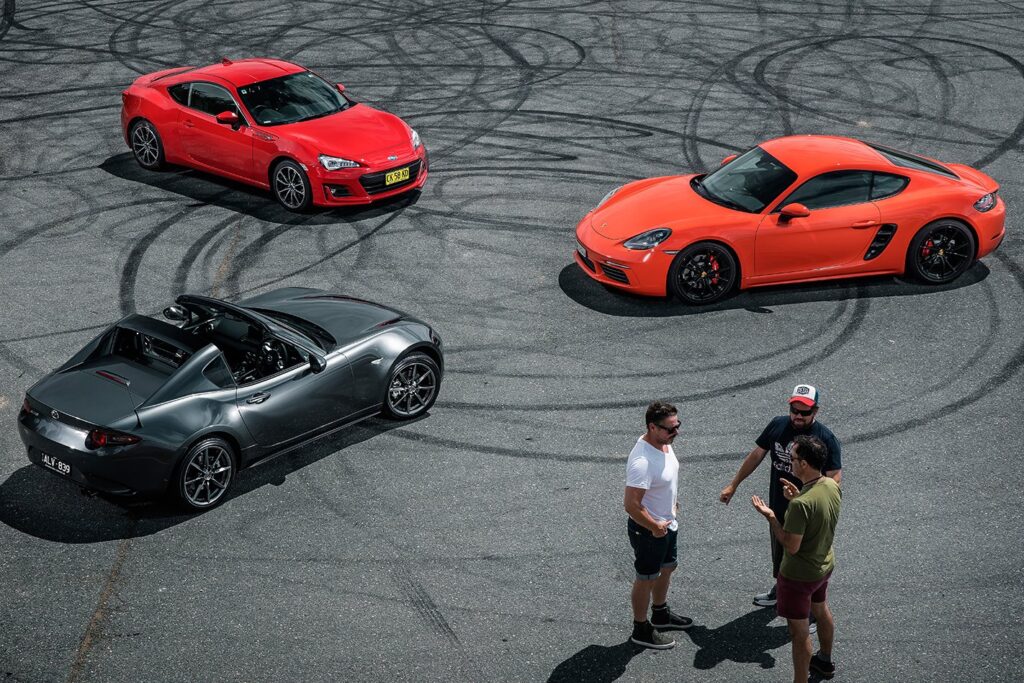 Subaru BRZ vs Mazda MX-5 RF vs Porsche Cayman S - Pure Review