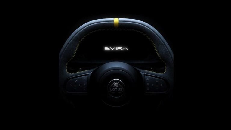 Lotus Emira steering wheel