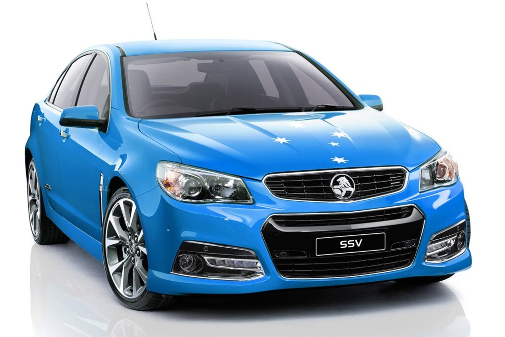 Blue Holden Commodore SS-V