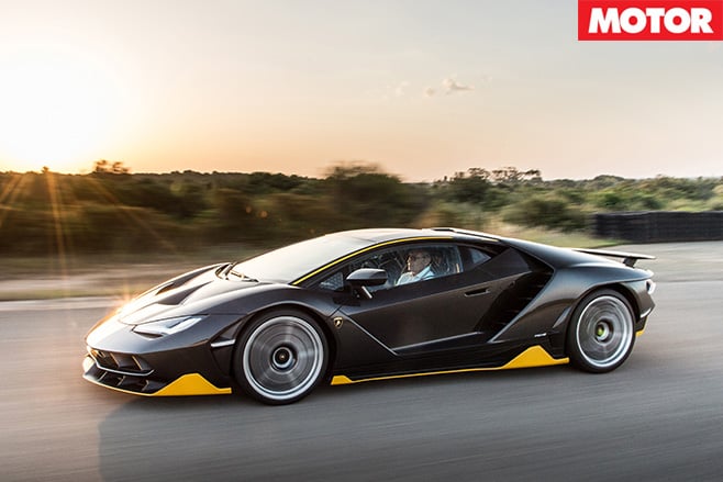 Lamborghini Centenario driving side