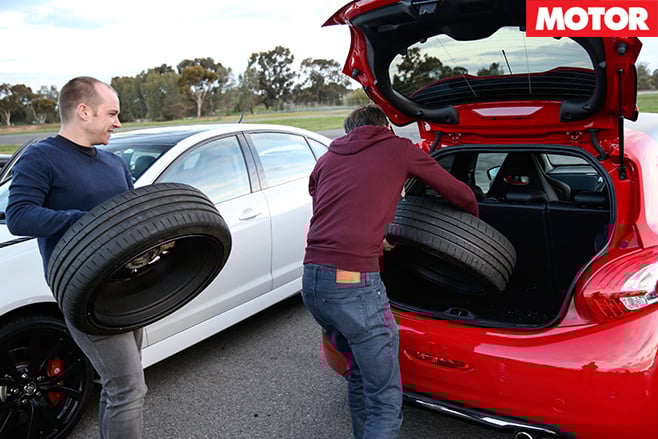 Bringing extra tyres