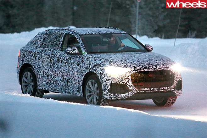 Audi Q8 driving