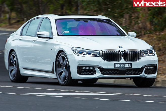 BMW-750i -driving -front -side