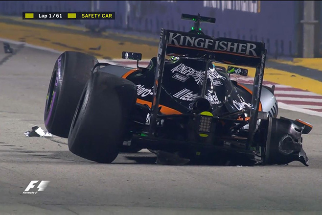 2016-Singapore -Grand -Prix -Hulkenberg -crash